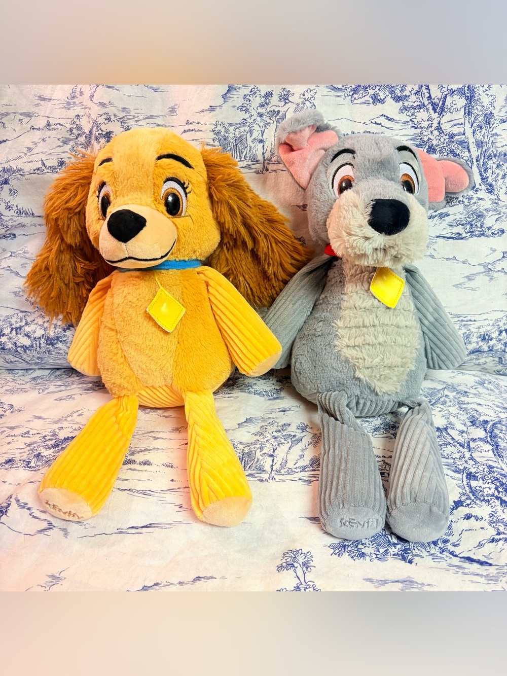 2 Scentsy Buddy Stuffed Animals -Disney Lady &The Tramp Scent “faithful friends”